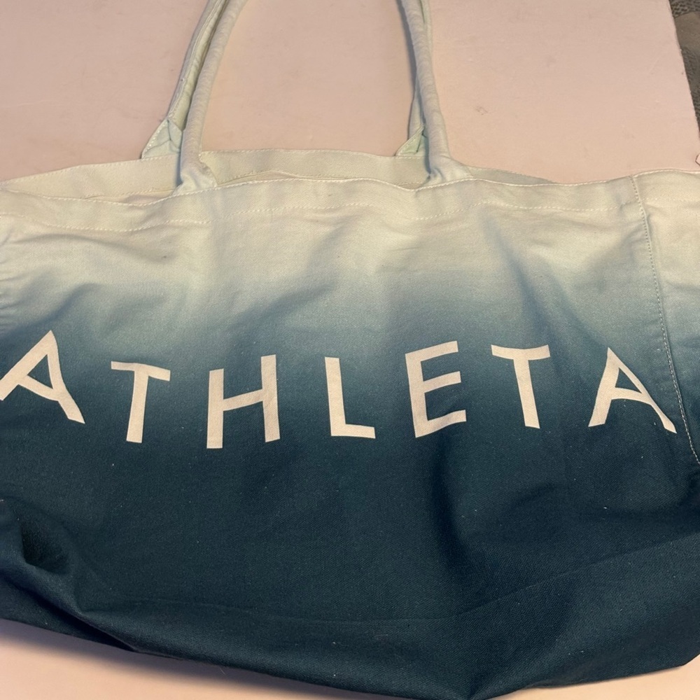 Athleta Teal Ombre Women's Tote Bag